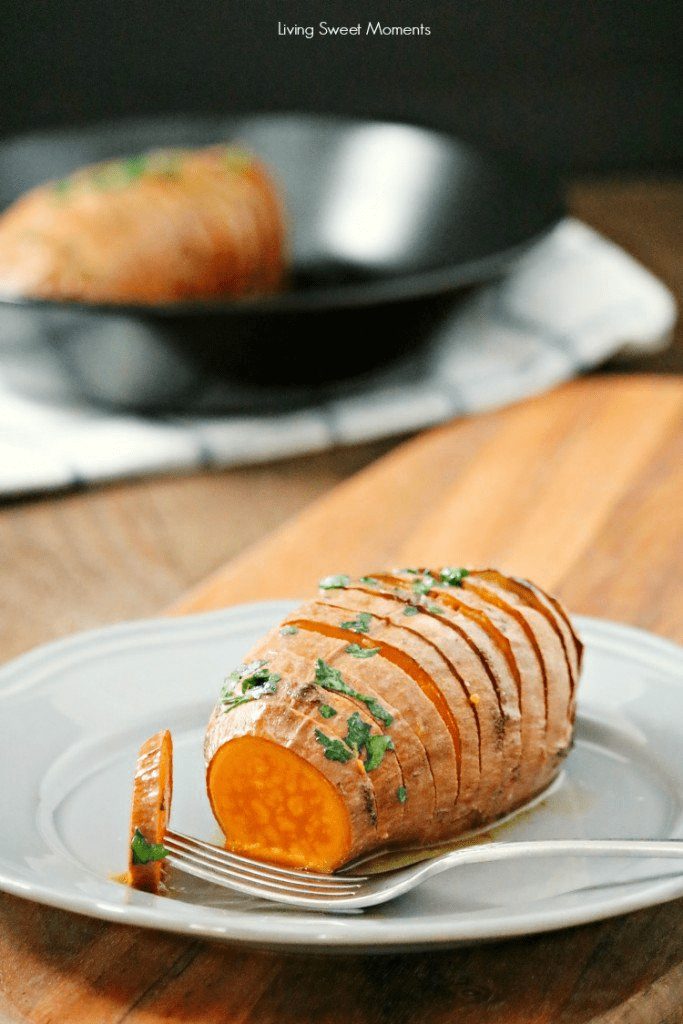 Hasselback Sweet Potatoes by Living Sweet Moments