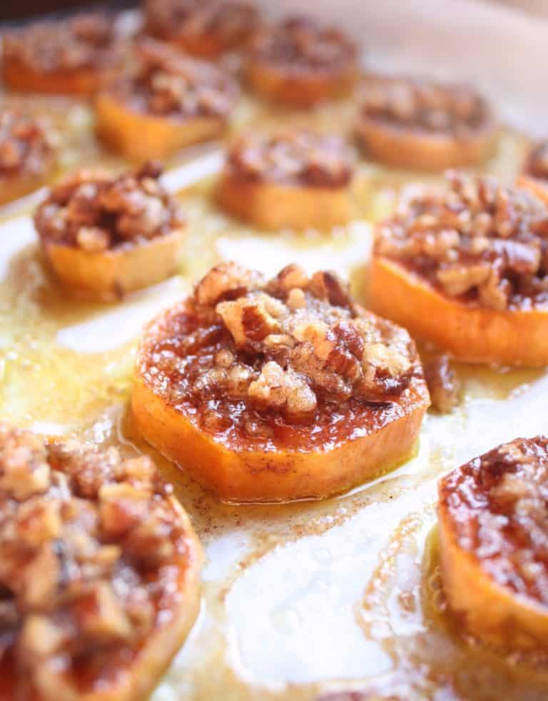 Sweet Potato Casserole Bites by This Seasons Table