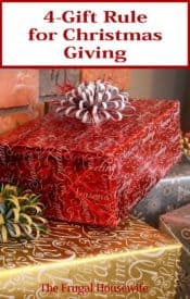 4 Gift Rule for Christmas Giving