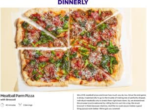 Meatball Parm Dinnerly.com recipe card