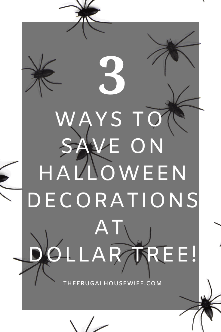 Pinterest pin with gray background and fake spiders on it.