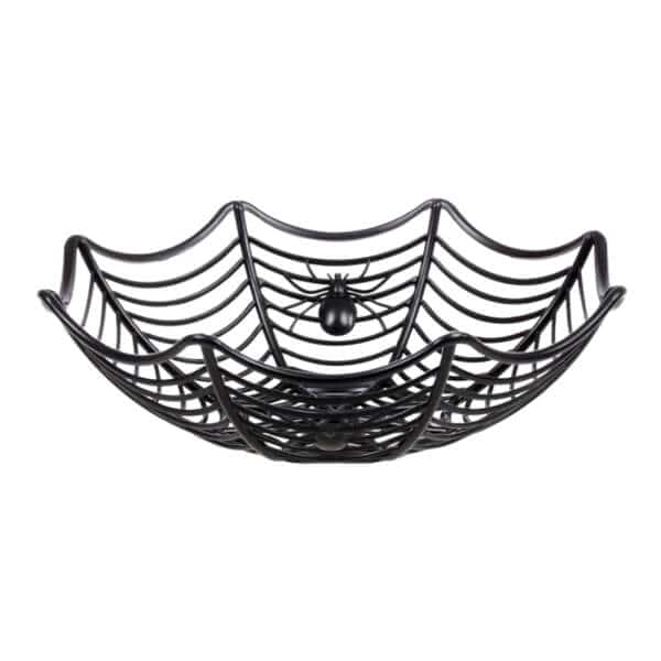 Black spider web bowl
