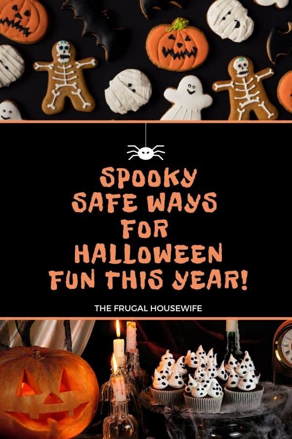 Halloween cookies on a black background.
