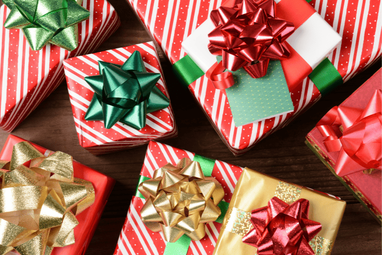 Wrapped Christmas Presents
