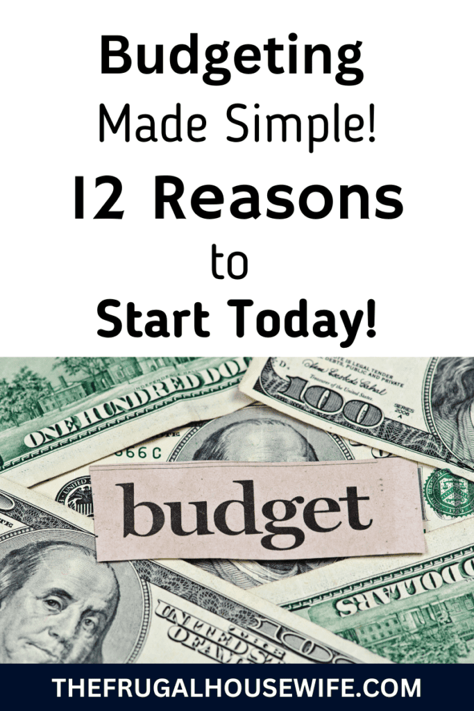 Budgeting Made Simple! Money with the word "Budget" laying on top of it.